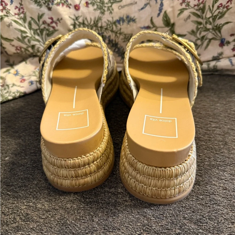 New Dolce Vita Wanika Snake Print Platform Sandals size 7.5 no box - Picture 6 of 9